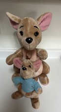 Vintage Walt Disney World Winnie The Pooh Kanga 18" And Roo Plush 10"