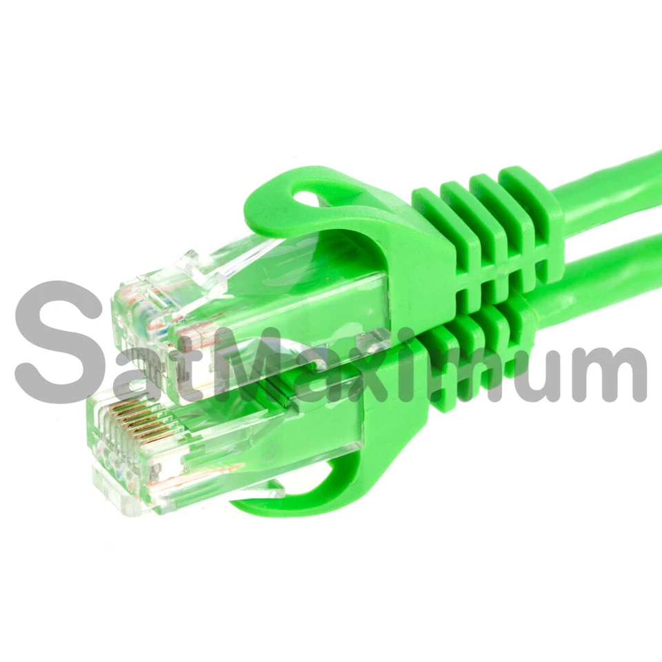 CAT6 Ethernet Patch Cord RJ45 LAN Network Cable Green 50FT- 200FT Multi-Pack LOT - Image 4 of 4