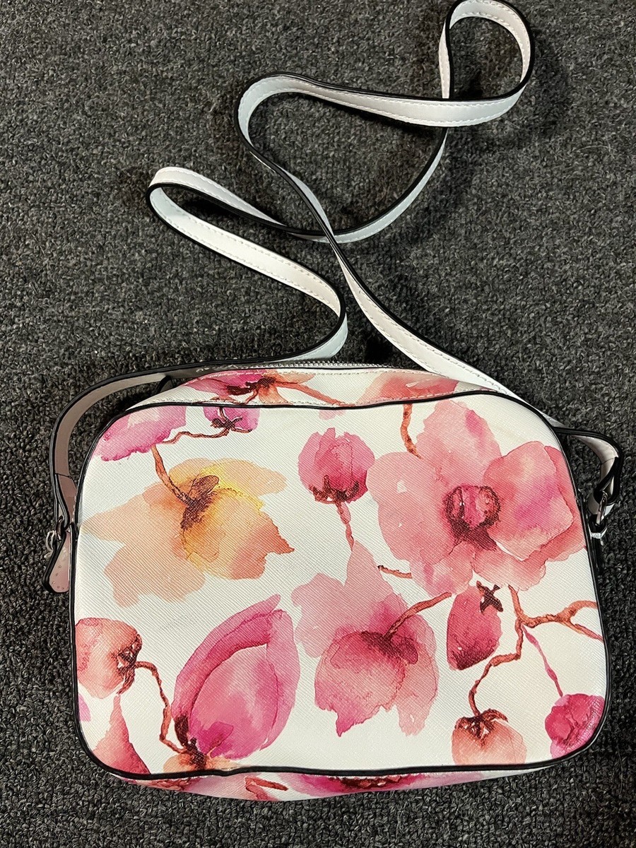 【GUESS ゲス】BARAMINA Floral Pattern ショルダーバッグ Guess Los Angeles Women's Cross Body Handbag White Floral | eBay