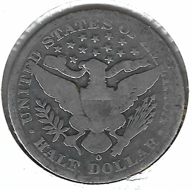 1907-O New Orleans Circulated Silver Liberty Head Half Dollar Coin! - Image 2 of 2