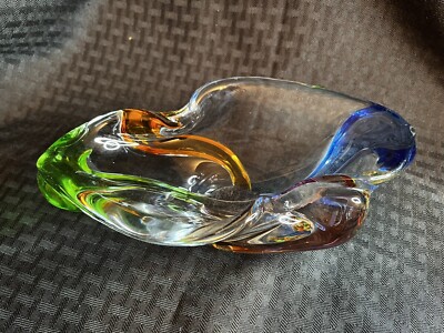 Rhapsody Glass Bowl by Frantisek Zemek for Sklarna Mstisov, 1960s