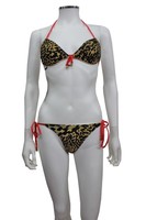 Mink Pink Zoe Leopard Reverse Tri Bikini Top & Bottom Size Xs Mink Pink Zoe Leopard Reverse Tri Bikini Top & Bottom Size Xs