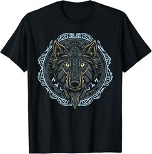 NEW Viking Celtic Fenrir Wolf Of Odin Norse Myths Nordic T-Shirt - MADE IN USA