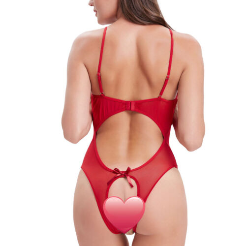 Womens Sexy Lingerie Sleepwear Lace Mesh Underwear Babydoll Nightwear Plus Size - Picture 39 of 50