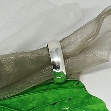 Sterling Silver 6.7mm Size 12 Polished Band