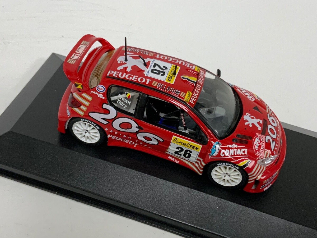 1/43 IXO Peugeot 206 2002 Monte Carlo Car #26 RAM082 | eBay