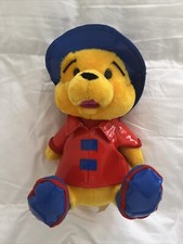 Classic Toy Co Winnie the Pooh Plush Vinyl Hat And Coat Paddington 1998 EUC