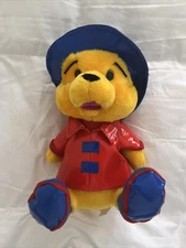 Classic Toy Co Winnie the Pooh Plush Vinyl Hat And Coat Paddington 1998 EUC
