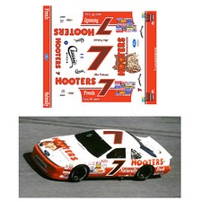 Alan Kulwicki 1992-93 7 1/64 scale decal AFX Tyco Lifelike Autoworld