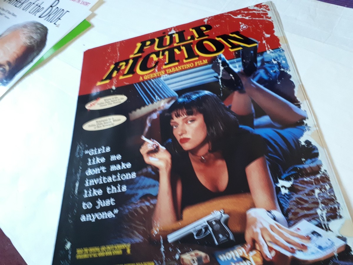 PULP FICTION 1995 QUENTIN TARANTINO ORIGINAL POSTER Video Shop