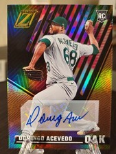 2022 Chronicles Zenith Domingo Acevedo Auto RC Rookie #12 - Oakland A's