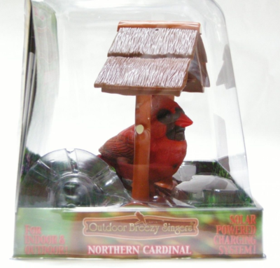 TAKARA Outdoor Breezy Singers : Northern Cardinal Motion-Activated