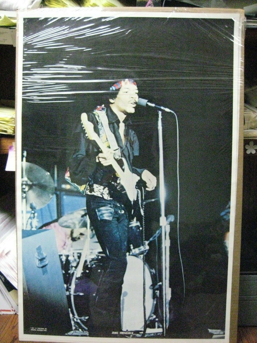 Vintage Jimi Hendrix 1973 poster music classic rock artist