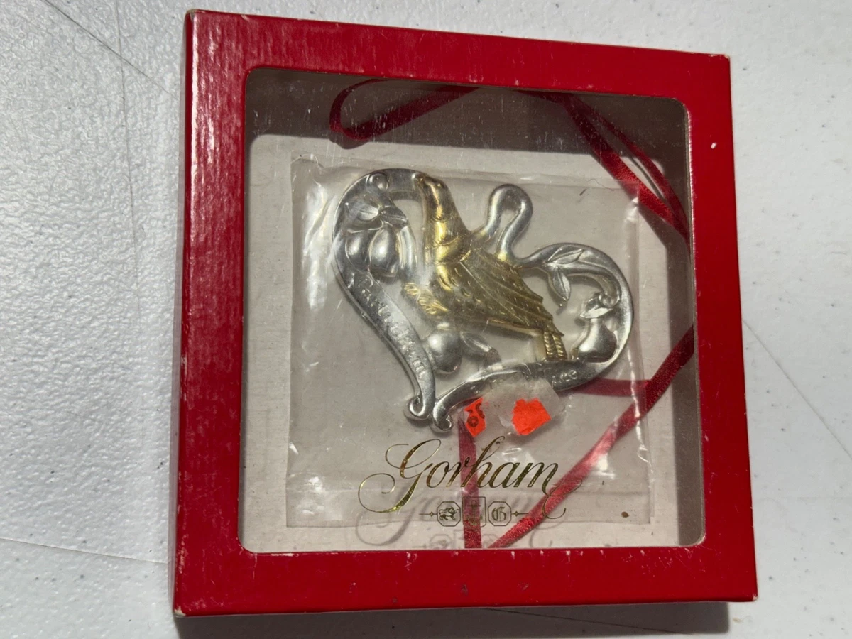 Christmas Bird Metal Collectible Holiday & Seasonal Ornaments 1990