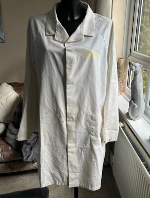 Vintage Workwear Utility Clothing Men's White Work Overall Jacket Size Large - Image 1 of 4