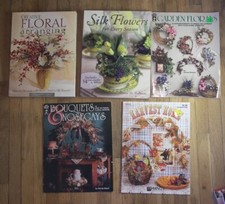 5 Bk Every Season Floral Silk Flower Arranging Bouquets Nosegays Swag Wreath