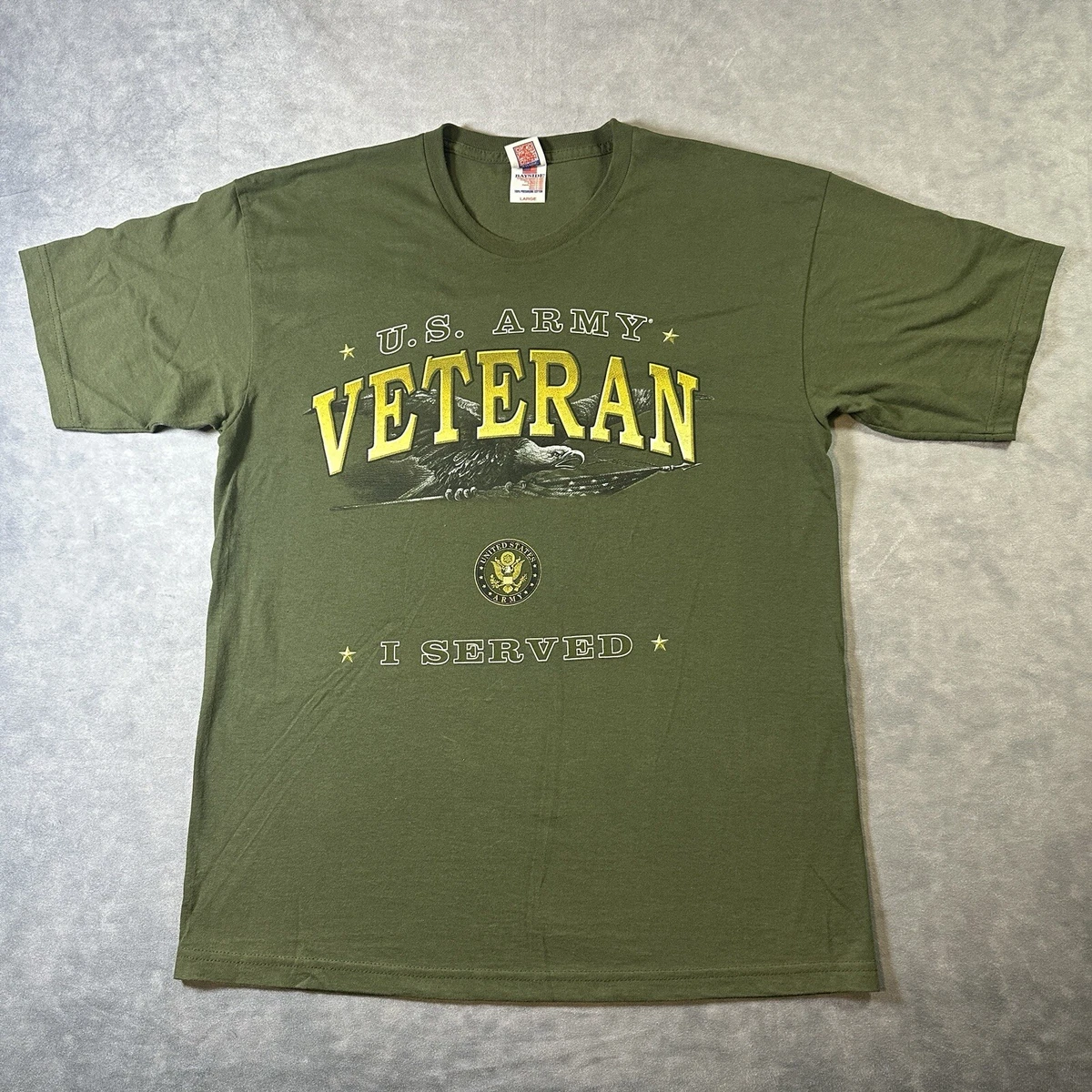 Tshirt noir vintage US Army - XL Hanes Comfort Tee