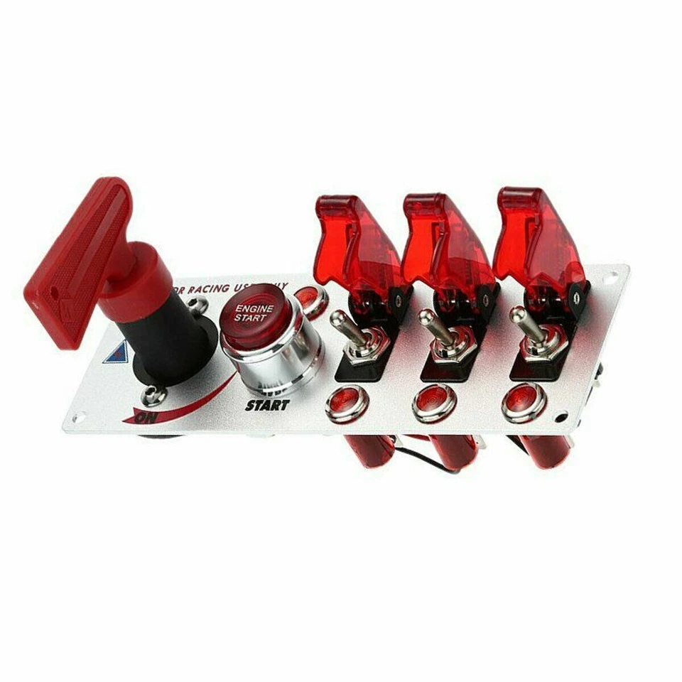 5Gang Engine Start Push Button Ignition Switch Panel Toggle For Racing Car - image 4 of 4