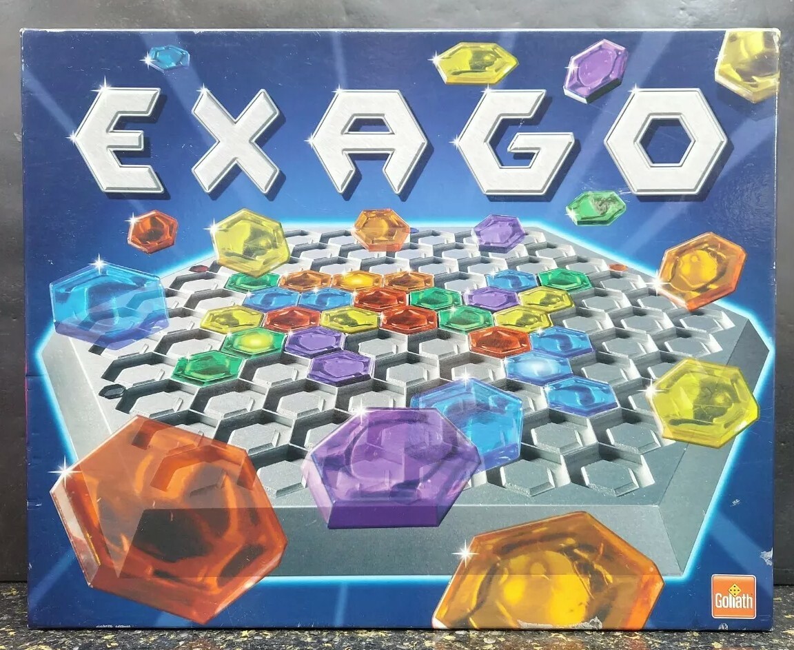 Exago Board Game Four Hexagonal Tiles In A Straight Line Wins! #70309  Goliath 8711808703094 | eBay