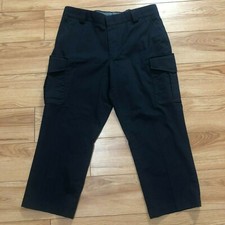 Blauer Cargo Pants Mens 36x26 Regular Navy Blue Comfort Waist Flat Front Uniform