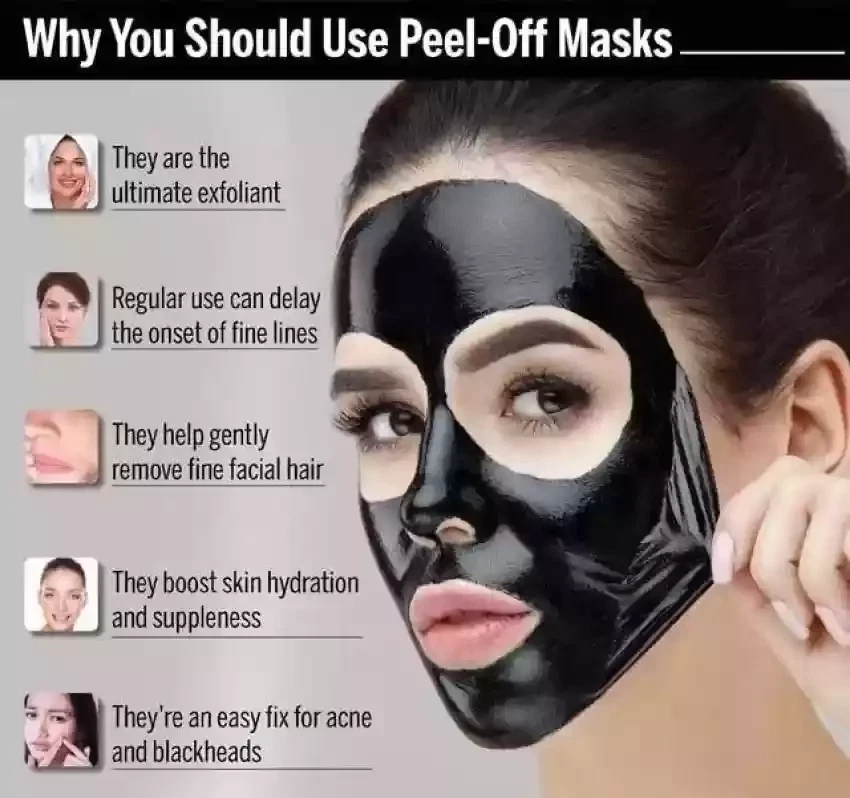 Mascarilla purificadora negra despegable limpieza facial removedor de espinillas carbón 120 ml Foto 2 de 3