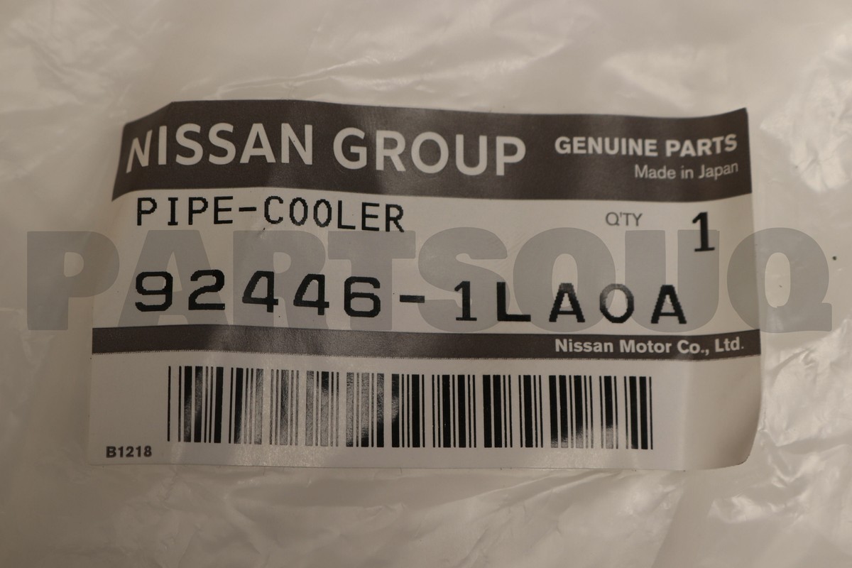 マイカ 924461LA0A Genuine Nissan PIPE ASSY-COOLER,CONDENSER TO TANK 92446