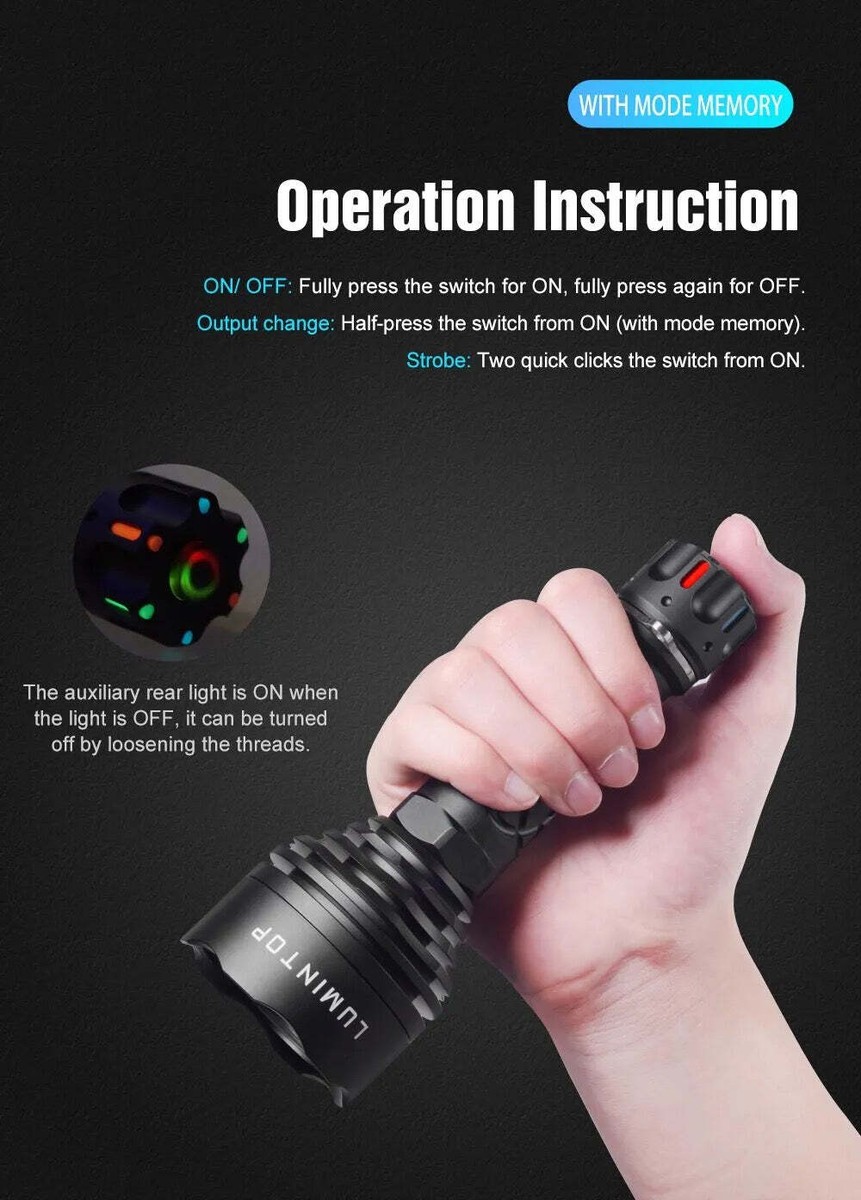 Lumintop Thor 3 Ragnarok 400 Lumen 2500m Throw LEP Pocket