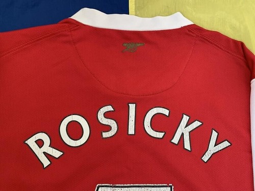 ARSENAL 2006-2008 HOME #7 ROSICKY FOOTBALL SHIRT SOCCER JERSEY NIKE Sz.M - Picture 8 of 15