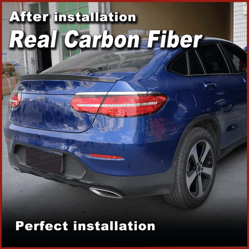 For Benz C253 GLC250 GLC300 GLC43 AMG REAL CARBON Rear Trunk Spoiler Boot Wing - Picture 2 of 12