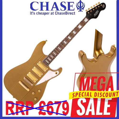 Chitarra elettrica vintage JDV36 Joe Doe 'Gas Jockey' Sparkling Gold Sand ~ prezzo consigliato £679