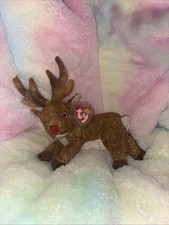 Beanie Baby rare Ty Plush Animal Roxie Doe Reindeer with Tag