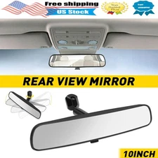 10" Interior Inside Clip On Rear View Mirror ABS+ HD Universal Auto Replacement