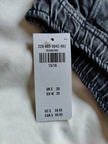 Ambercrombie and Fitch Pull On Denim Short Youth Size 15/16 Large - Picture 6 of 13