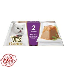 Fancy Feast Gems Pate Mousse Turkey Wet Cat Food 8pk
