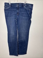 Maurices M Jeans Women's Straight-Leg Jeans in Dark Blue Wash