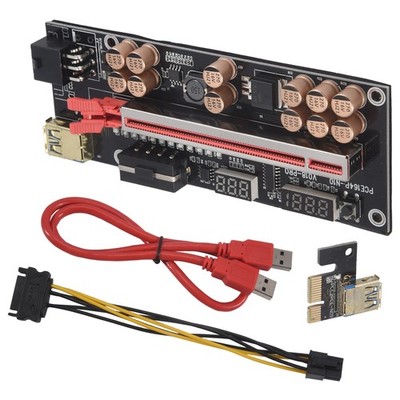 VER018 PRO PCI-E Riser Card USB 3.0 Kabel 018 PLUS PCI Express 1X Bis 16X E5158