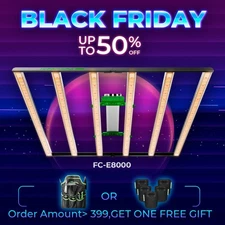 MARS HYDRO Smart FC-E8000 800W Led Grow Light Bar for 5x5ft Commercial CO2 Lamp