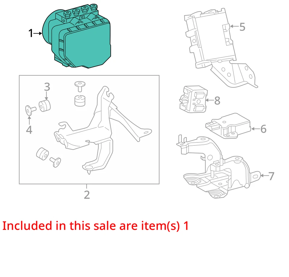 Módulo de control de bomba abs Lexus Is200t 2016-2016 KWL71 Foto 3 de 4
