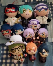 Twisted wonderland Plush Anime Goods lot of 11 Set sale Tray Ace Deuce Jade etc.