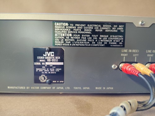 Platine cassette JVC Victor KD-D55 3 têtes vintage excellent état - Photo 8 sur 9
