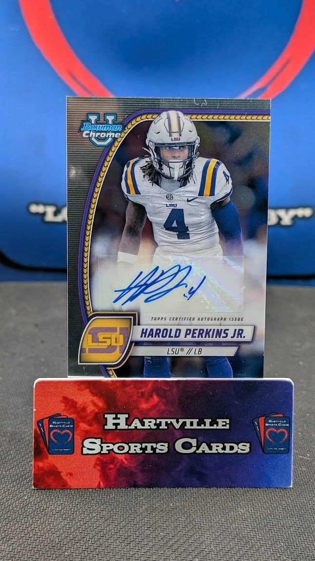 2024 Bowman U Chrome Chrome Prospect Auto Harold Perkins Jr #PA-HPE Auto