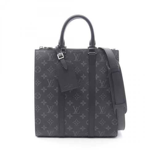 Borsa a tracolla Louis Vuitton Sac Plat Cross M46456 monogramma eclissi nera usata - Foto 1 di 5