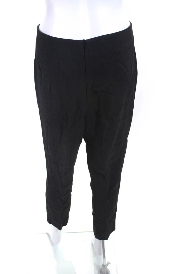 Pantalones de vestir plisados tiro alto estampados rojos oscuros Richard Tyler para mujer talla 30 Foto 3 de 4