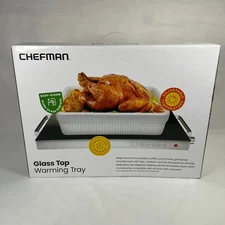 Chefman Electric Warming Tray with Adjustable Temperature Control Silver