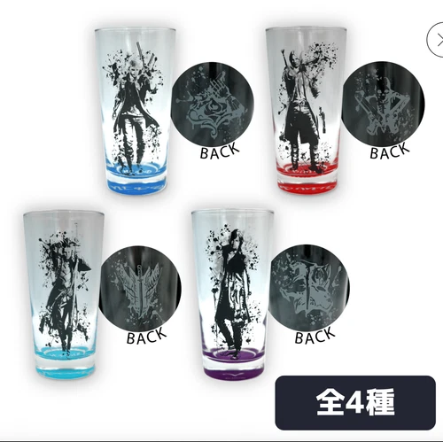 Devil May Cry 5 Complete Set Colored Glass Nero Dante V Vergil Capcom Store