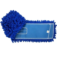 48 Blue Microfiber Dust Mop, X-Large, Washable, Commercial, Sweeper, Head