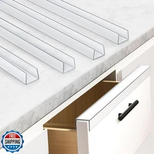 SARDVISA 17.5" Soft Cabinet Door Protector, Transparent Trimable PVC Edge Gua