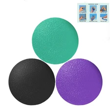 	RIDEHILL 3 Pack Stress Balls for Adults Squeeze Balls for Hand Therapy Hand	