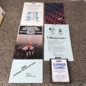 Atari 2600 Summer Games And Winter Games Lot CIB TESTED