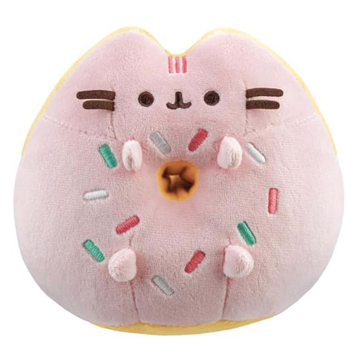 Peluche Pusheen donut résistant de 14 cm pour apaiser l'anxiété des étudiants